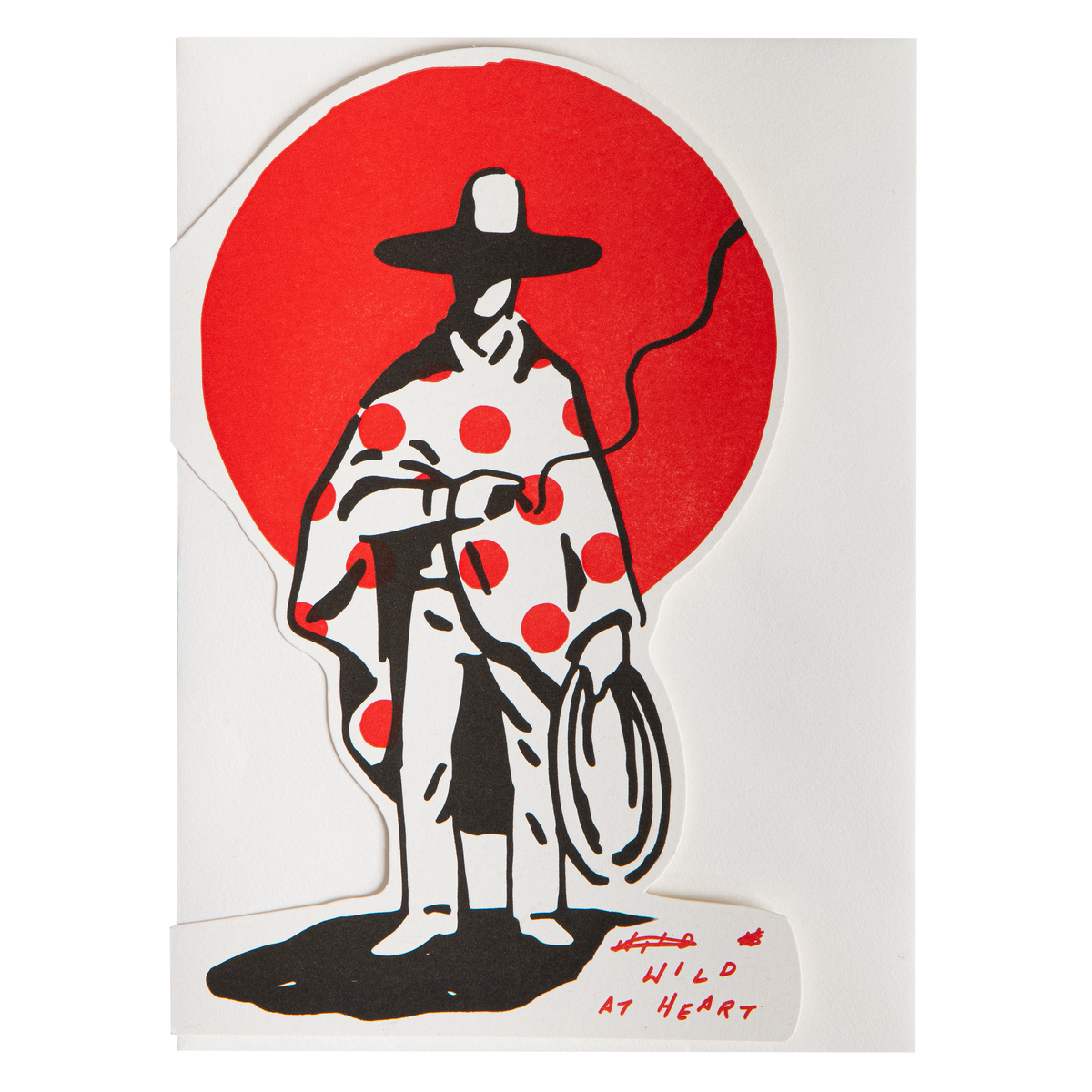 Wild At Heart Saint No | Cut-Out Greeting Card