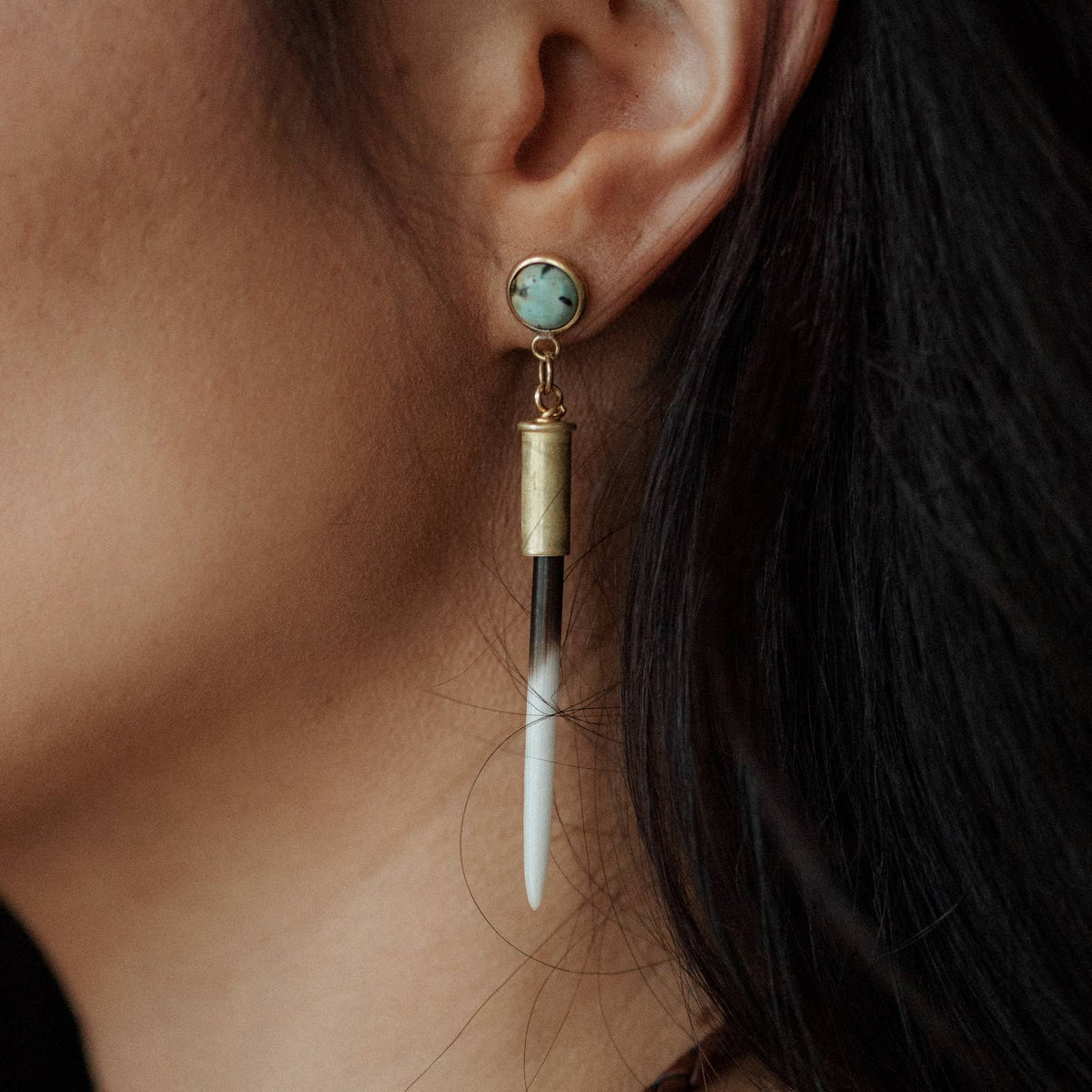 Quill Studs | Turquoise
