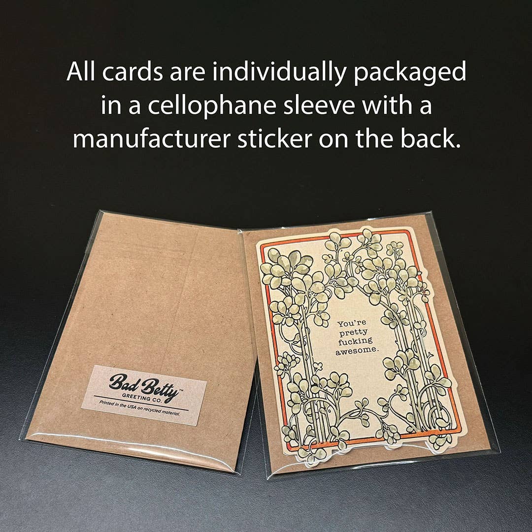 What the F***, Over | Greeting Card
