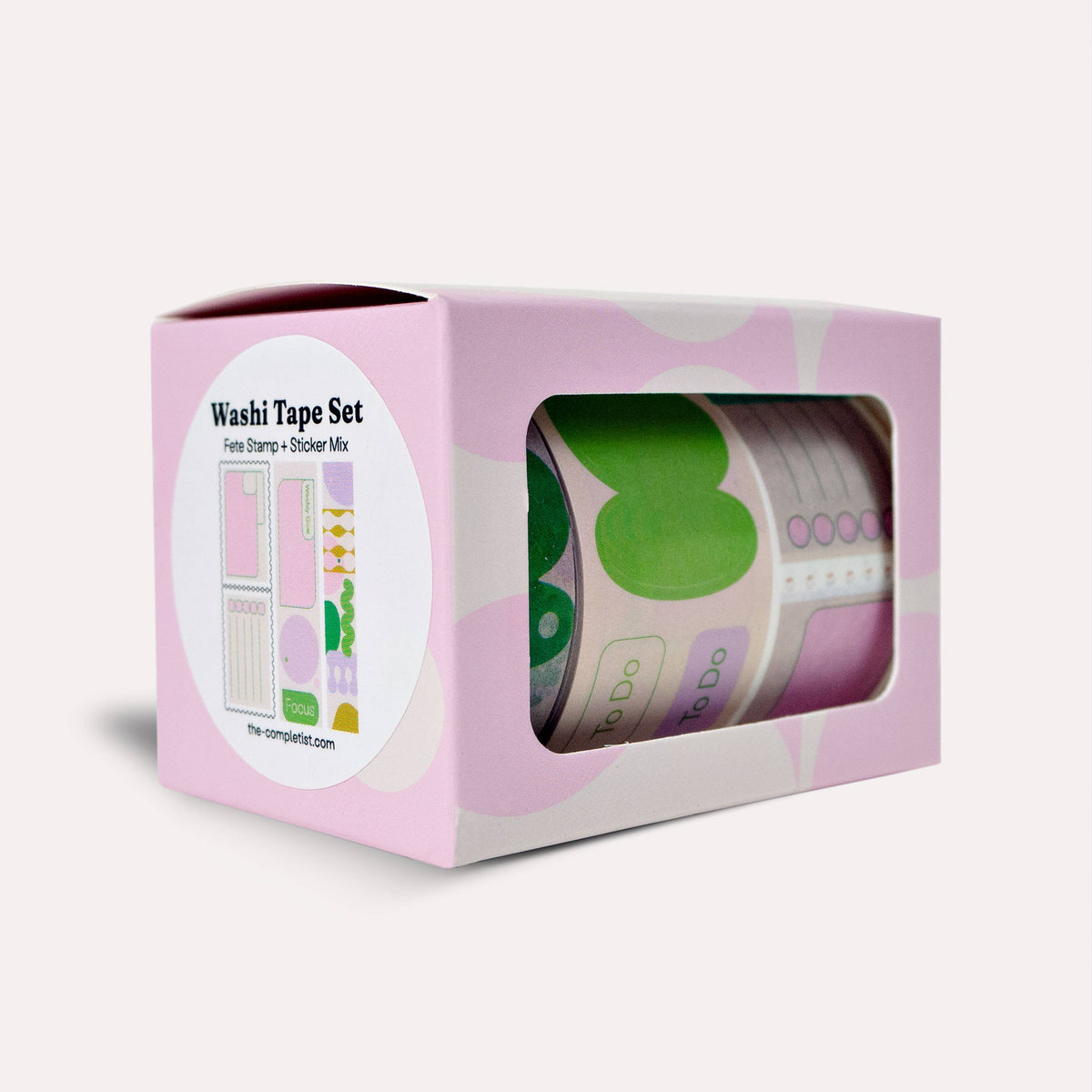 Washi Tape Set | Fete Tabs Stamp + Sticker Mix