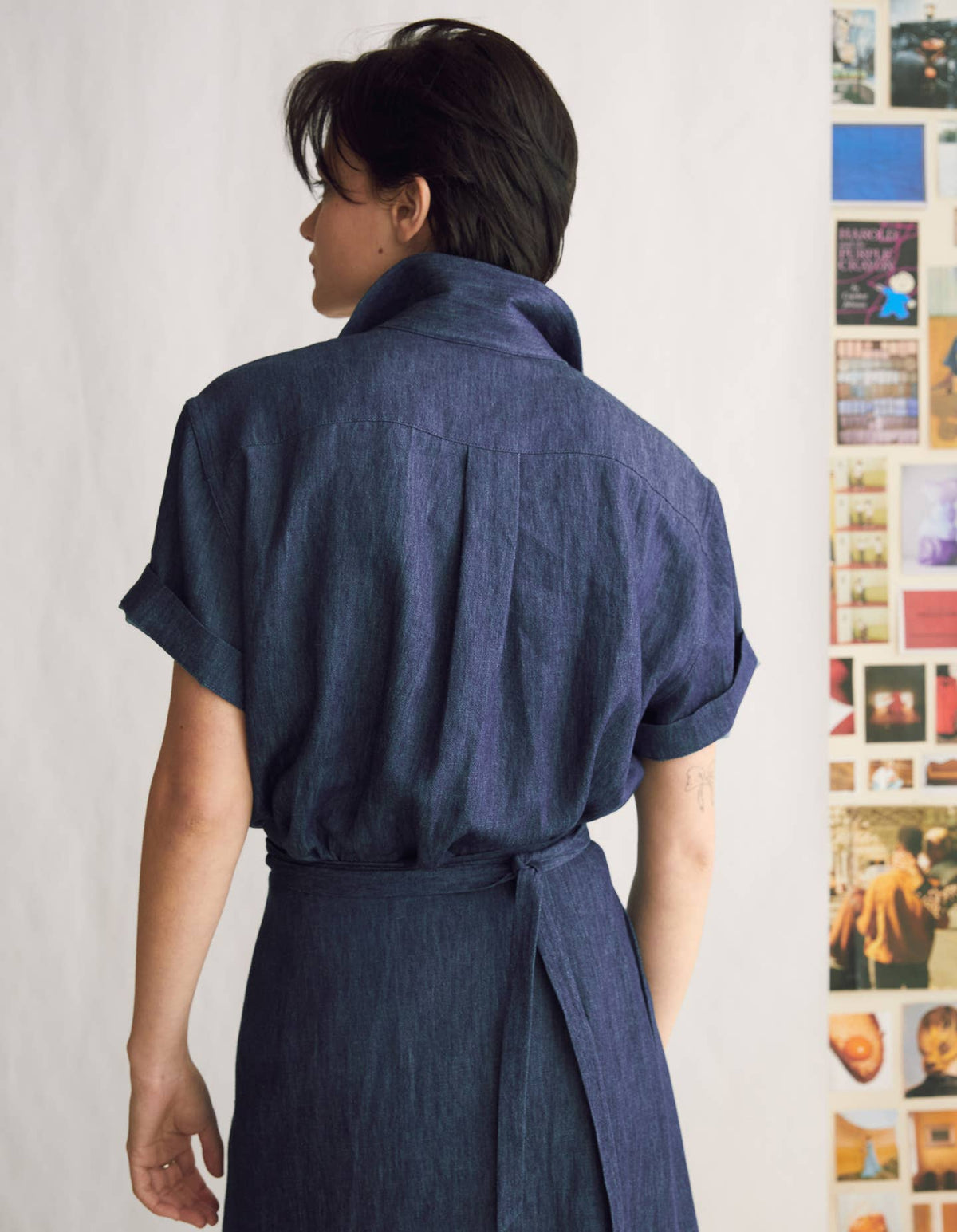 The Short Sleeve Oxford | Indigo Hemp Denim