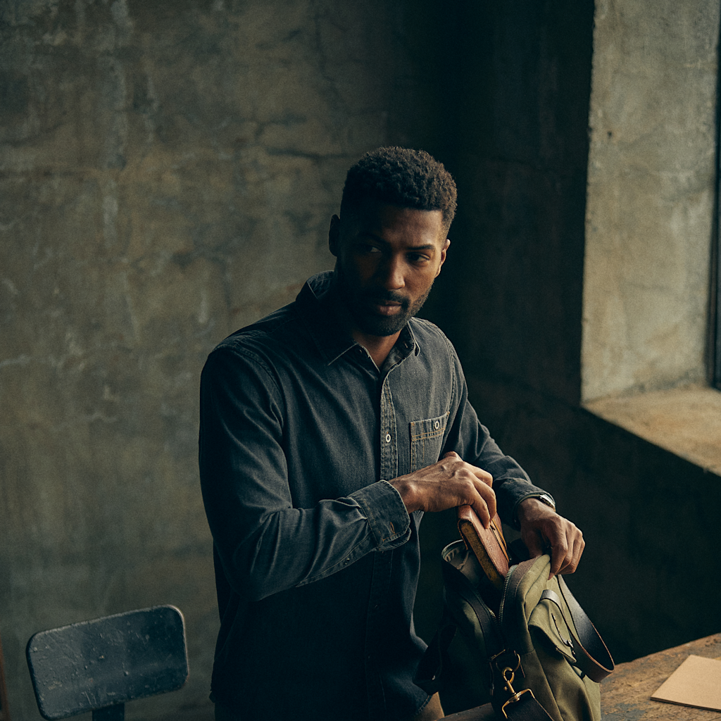 Foundry Denim Shirt | Washed Black