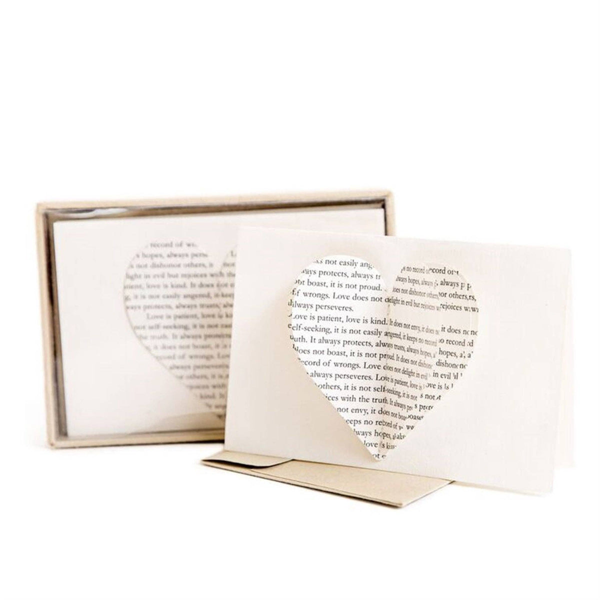 Embroidered Heart Notecards | Set of 6