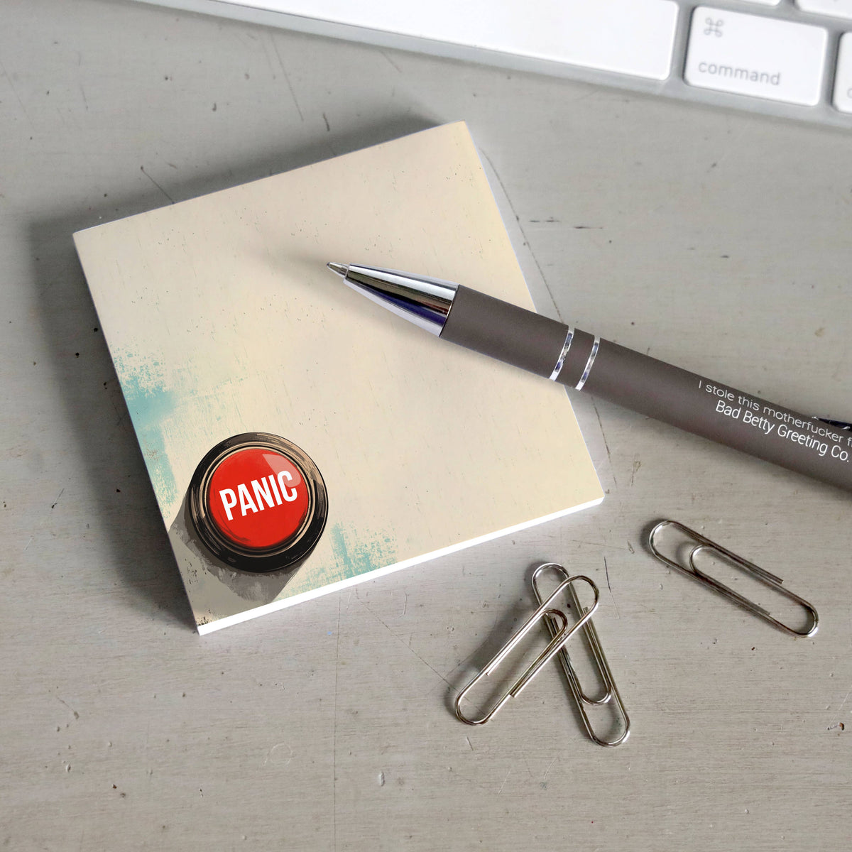 Panic Button | Funny Sticky Notes