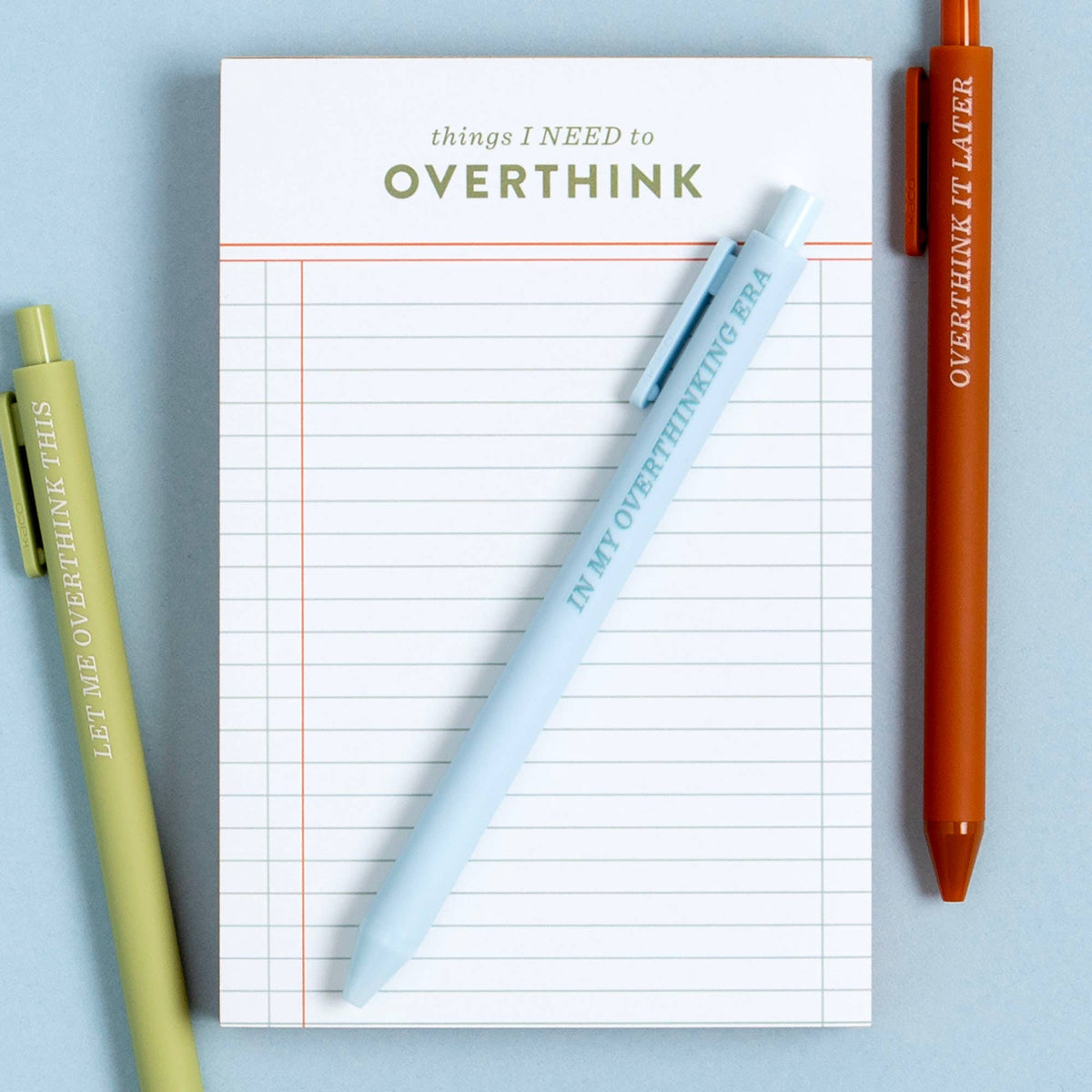 Things I Need To Overthink Notepad