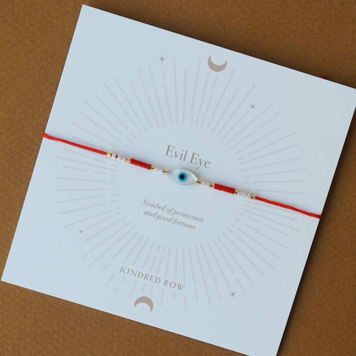 Evil Eye Cord Bracelet | Red