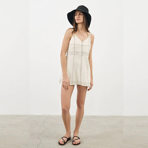 Eva Mini Dress | Natural | Size M/L