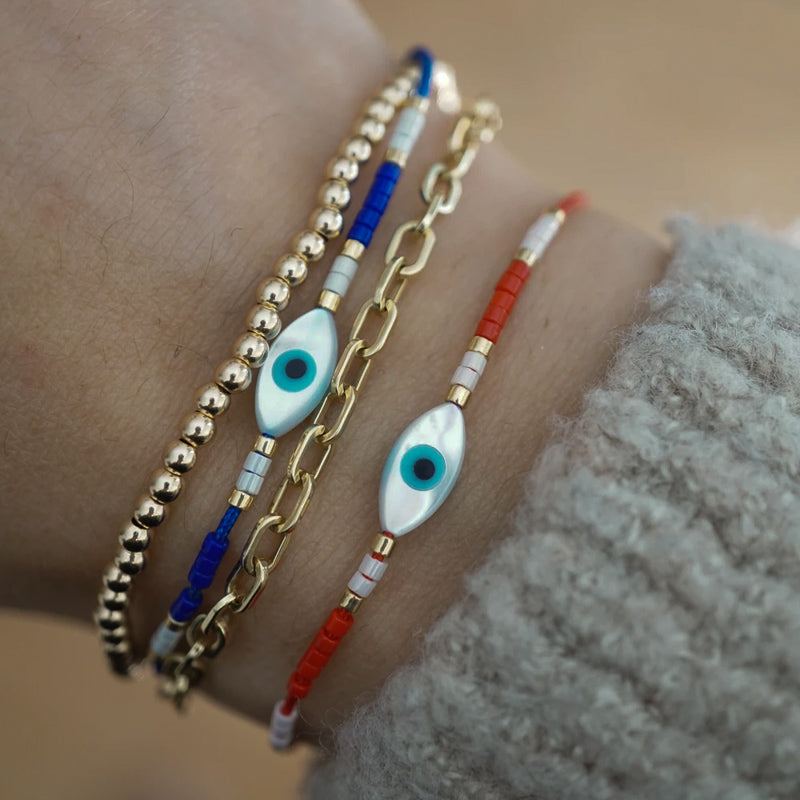 Evil Eye Cord Bracelet | Red